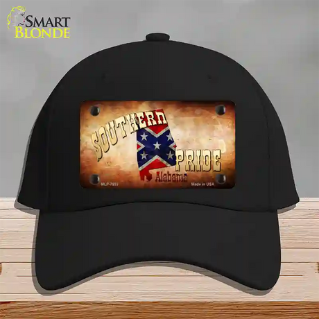 Southern Pride Alabama Novelty License Plate Hat Cotton / Black