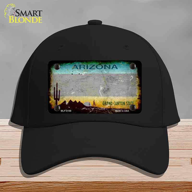 Arizona Gray Rusty Novelty License Plate Hat HAT-MLP-8169