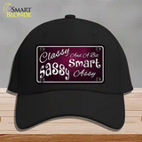 Classy Sassy Novelty License Plate Hat Cotton / Black