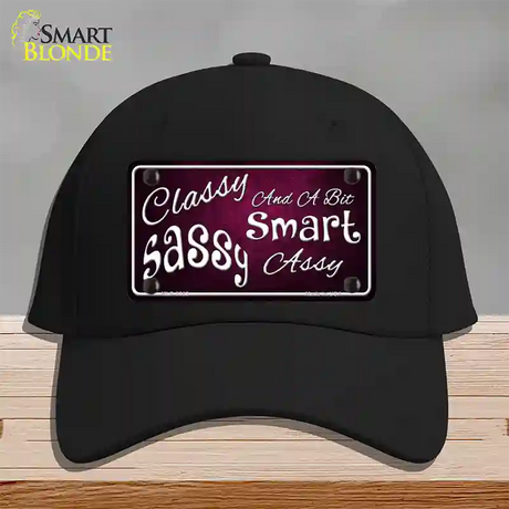 Classy Sassy Novelty License Plate Hat Cotton / Black