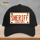 Sheriff Novelty License Plate Hat Cotton / Black