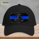 New York Thin Blue Line Novelty License Plate Hat Cotton / Black