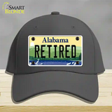 Retired Alabama Novelty License Plate Hat Cotton / Charcoal