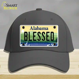 Blessed Alabama Novelty License Plate Hat Cotton / Charcoal