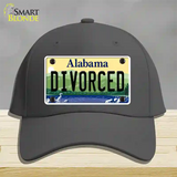 Divorced Alabama Novelty License Plate Hat Cotton / Charcoal