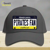 Pirates Fan Pennsylvania Novelty License Plate Hat Cotton / Charcoal