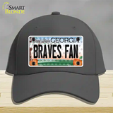Braves Fan Georgia Novelty License Plate Hat Cotton / Charcoal