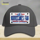 Hurricanes Fan North Carolina Novelty License Plate Hat Cotton / Charcoal