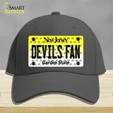Devils Fan New Jersey Novelty License Plate Hat Cotton / Charcoal