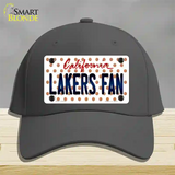 Lakers Fan California Novelty License Plate Hat Cotton / Charcoal