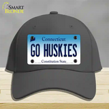 Go Huskies Connecticut Novelty License Plate Hat Cotton / Charcoal