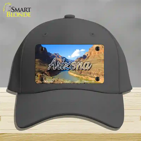 Arizona Canyon State Novelty License Plate Hat Cotton / Charcoal
