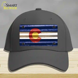 Colorado Corrugated Flag Novelty License Plate Hat Cotton Charcoal