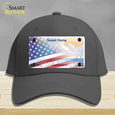 Alabama with American Flag Novelty License Plate Hat HAT-MLP-12329