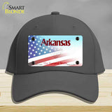 Arkansas with American Flag Novelty License Plate Hat HAT-MLP-12332