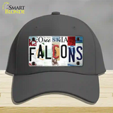 Falcons Strip Art Novelty License Plate Hat Tag Cotton / Charcoal