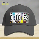 Orioles Strip Art Novelty License Plate Hat Tag Cotton Charcoal
