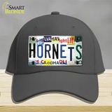 Hornets Strip Art Novelty License Plate Hat Tag Cotton Charcoal