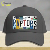 Raptors Strip Art Novelty License Plate Hat Tag Cotton Charcoal