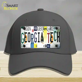 Georgia Tech Strip Art Novelty License Plate Hat Tag Cotton Charcoal