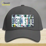 Oregon State Strip Art Novelty License Plate Hat Tag Cotton Charcoal