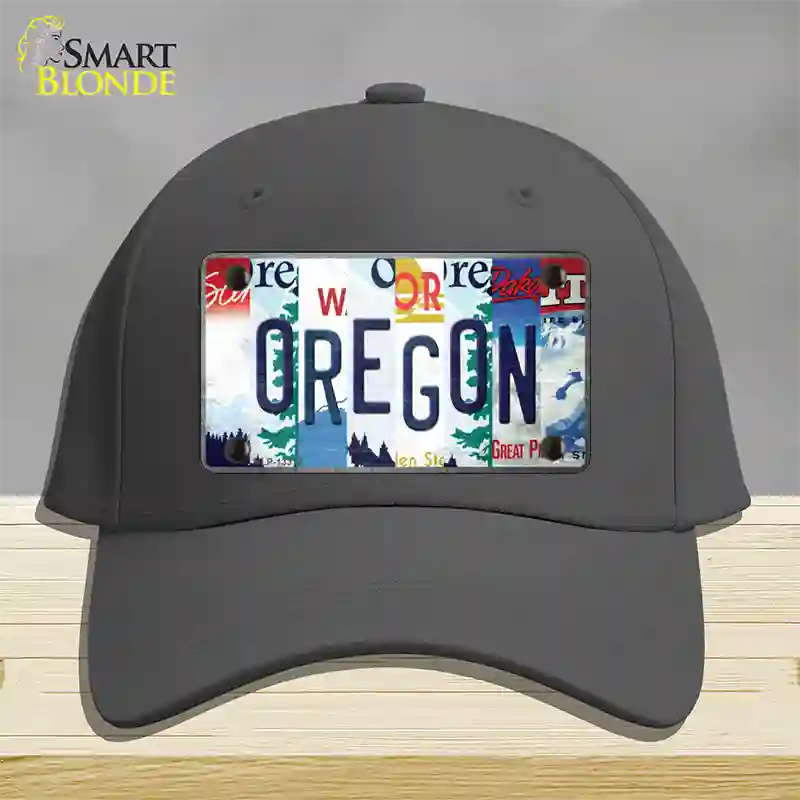 Oregon Strip Art Novelty License Plate Hat Tag Cotton Charcoal