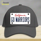Go Warriors Novelty License Plate Hat Tag Cotton Charcoal