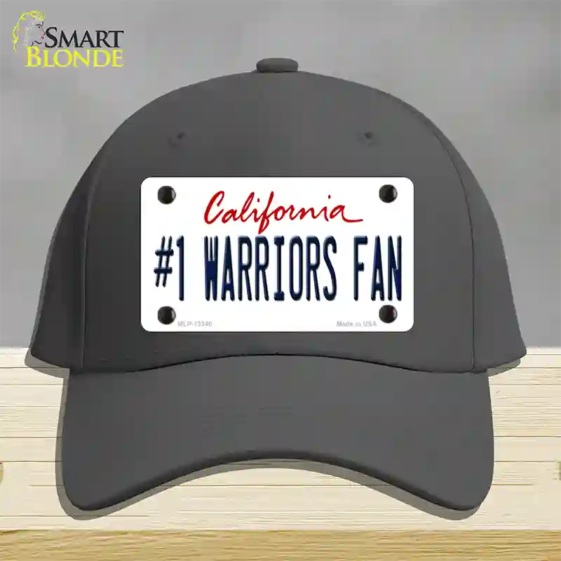 Number 1 Warriors Fan Novelty License Plate Hat Tag Cotton Charcoal
