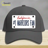 Number 1 Warriors Fan Novelty License Plate Hat Tag Cotton Charcoal