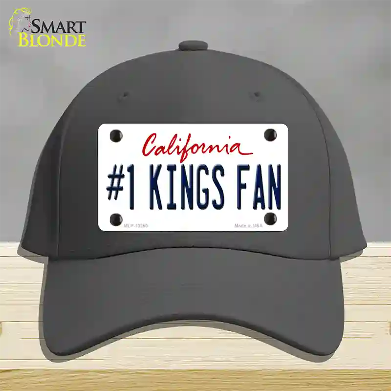 Number 1 Kings Fan California Novelty License Plate Hat Tag Cotton Charcoal