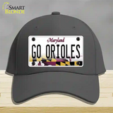 Go Orioles Novelty License Plate Hat Tag Cotton Charcoal