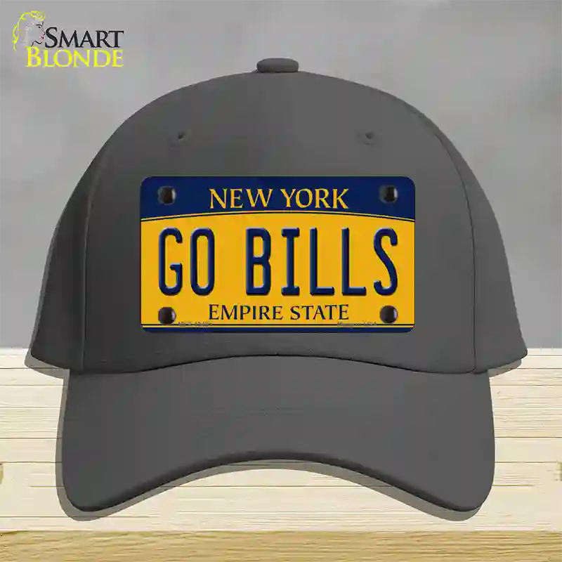 Go Bills Novelty License Plate Hat Tag Cotton / Charcoal