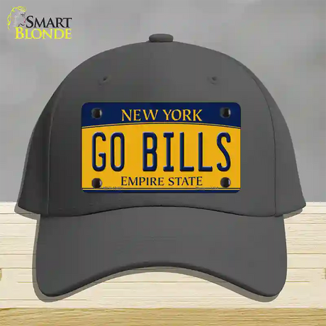 Go Bills Novelty License Plate Hat Tag Cotton / Charcoal