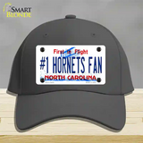 Number 1 Hornets Fan Novelty License Plate Hat Tag Cotton Charcoal