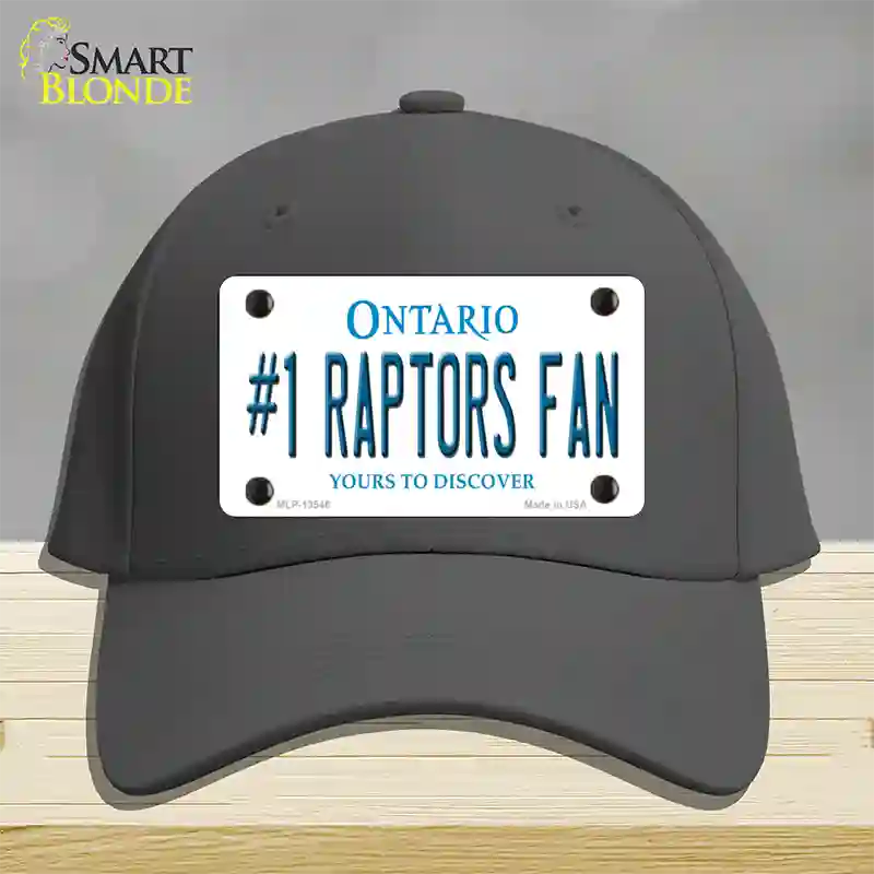 Number 1 Raptors Fan Novelty License Plate Hat Tag Cotton Charcoal