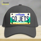 Go Jets Manitoba Novelty License Plate Hat Tag Cotton / Charcoal