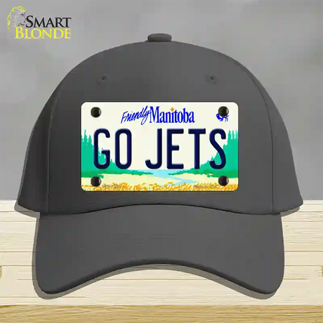 Go Jets Manitoba Novelty License Plate Hat Tag Cotton / Charcoal