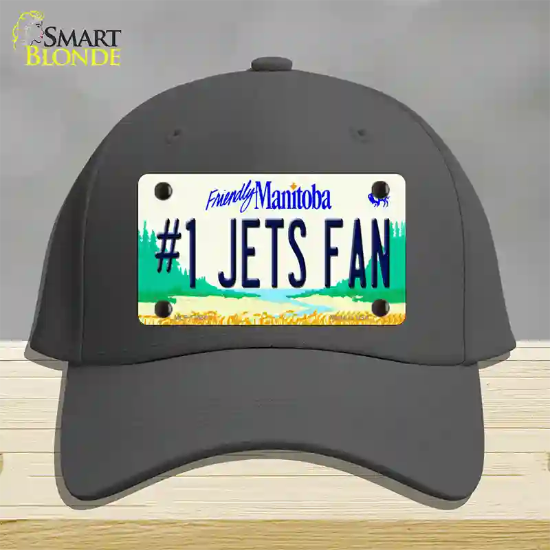 Number 1 Jets Fan Manitoba Novelty License Plate Hat Tag Cotton / Charcoal