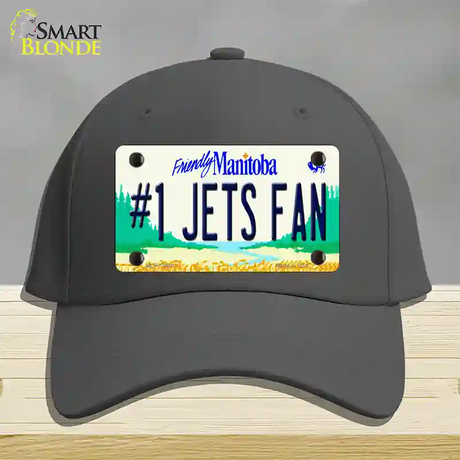 Number 1 Jets Fan Manitoba Novelty License Plate Hat Tag Cotton / Charcoal