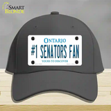 Number 1 Senators Fan Novelty License Plate Hat Tag Cotton Charcoal