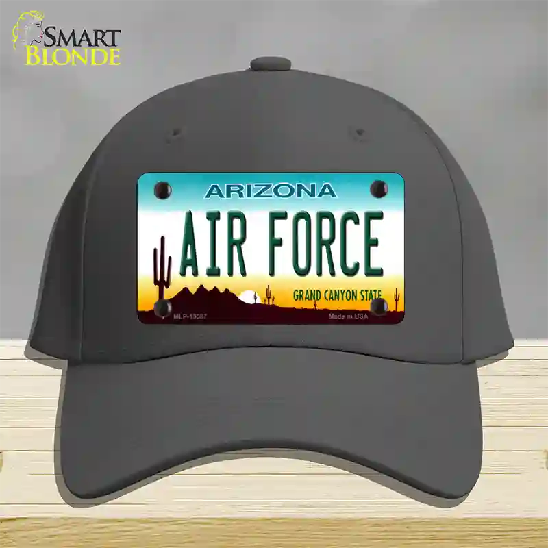 Air Force Arizona Novelty License Plate Hat Tag Cotton Charcoal