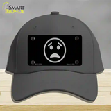 Worried Black Novelty License Plate Hat Tag Cotton Charcoal
