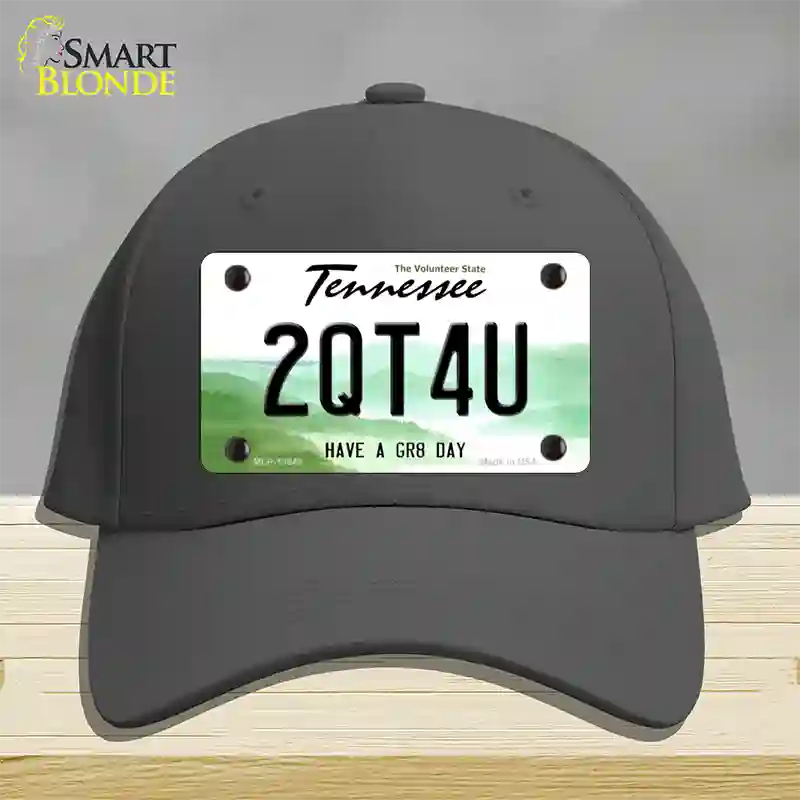 Too Cute For You Novelty License Plate Hat Tag Cotton Charcoal