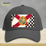 Florida Racing Flag Novelty License Plate Hat Tag Cotton Charcoal