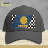 Georgia Racing Flag Novelty License Plate Hat Tag Cotton Charcoal