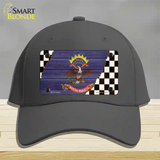 North Dakota Racing Flag Novelty License Plate Hat Tag Cotton Charcoal