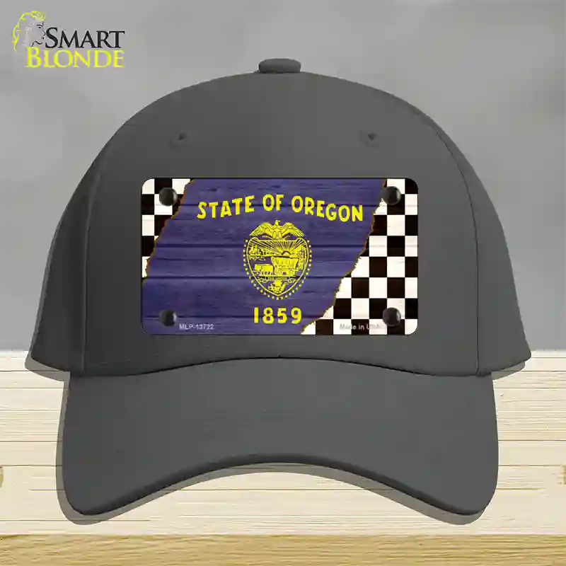 Oregon Racing Flag Novelty License Plate Hat Tag Cotton Charcoal