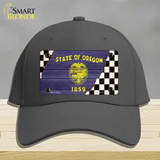 Oregon Racing Flag Novelty License Plate Hat Tag Cotton Charcoal