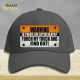 Dont Touch My Truck Novelty License Plate Hat Tag Cotton Charcoal