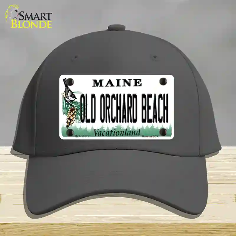 Old Orchard Beach Maine Novelty License Plate Hat Tag Cotton Charcoal